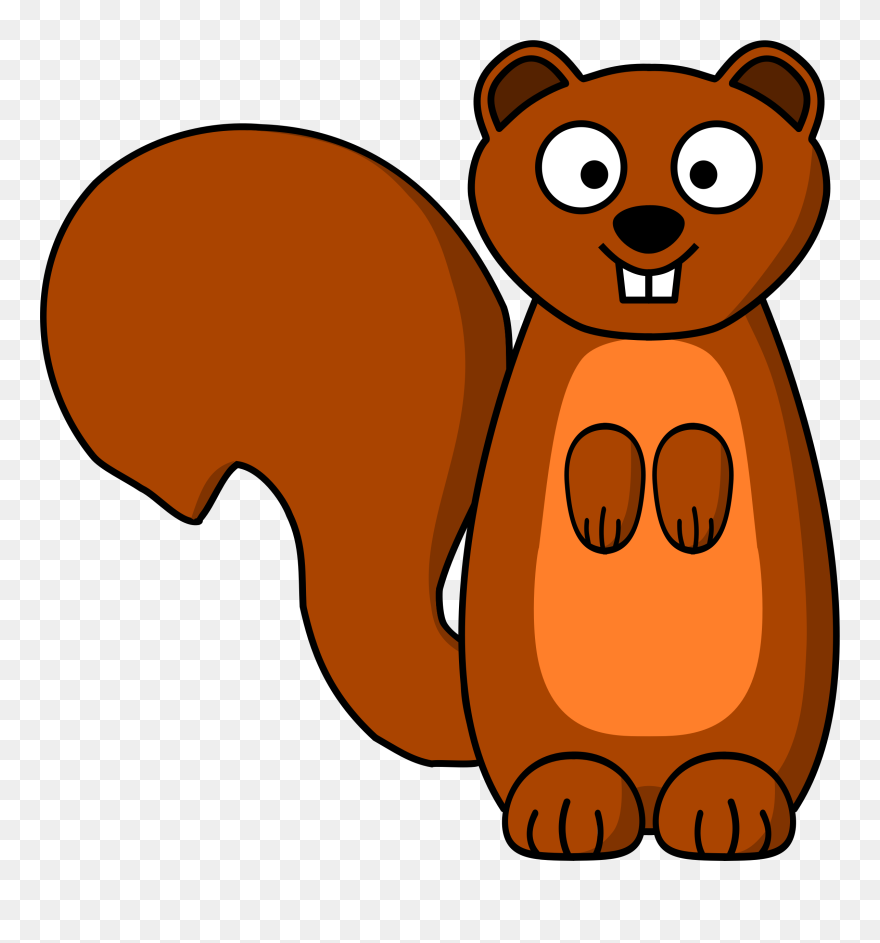 Squirrel Stoat Ferret Computer Icons Drawing - Cartoon Squirrel Clip Art - Png Download