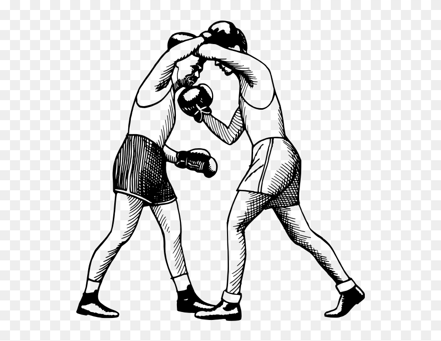 Boxing - Boxing Clipart Black And White - Png Download