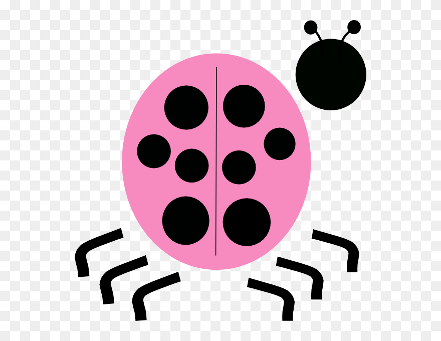 Pink Ladybug Clip Art At Clker - Clip Art - Png Download
