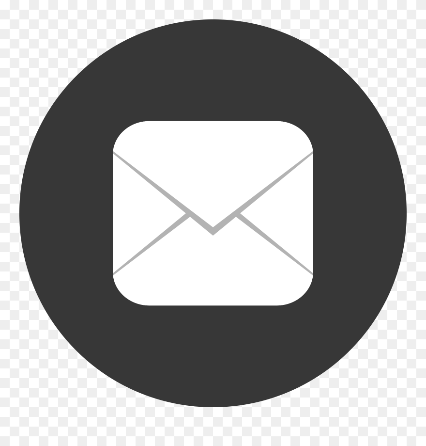 Email Round Icon - Circle Youtube Logo Svg Clipart