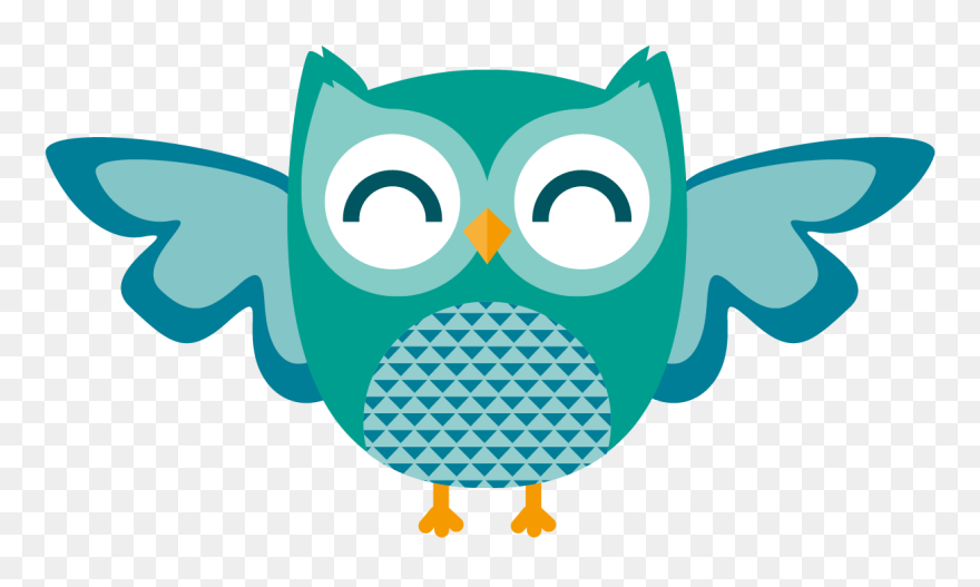 Clipart Border Owl - Cute Owl Png Cartoon Transparent Png