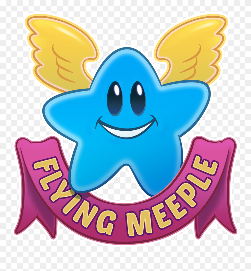 Face Clipart Guinea Pig - Flying Meeple Logo - Png Download