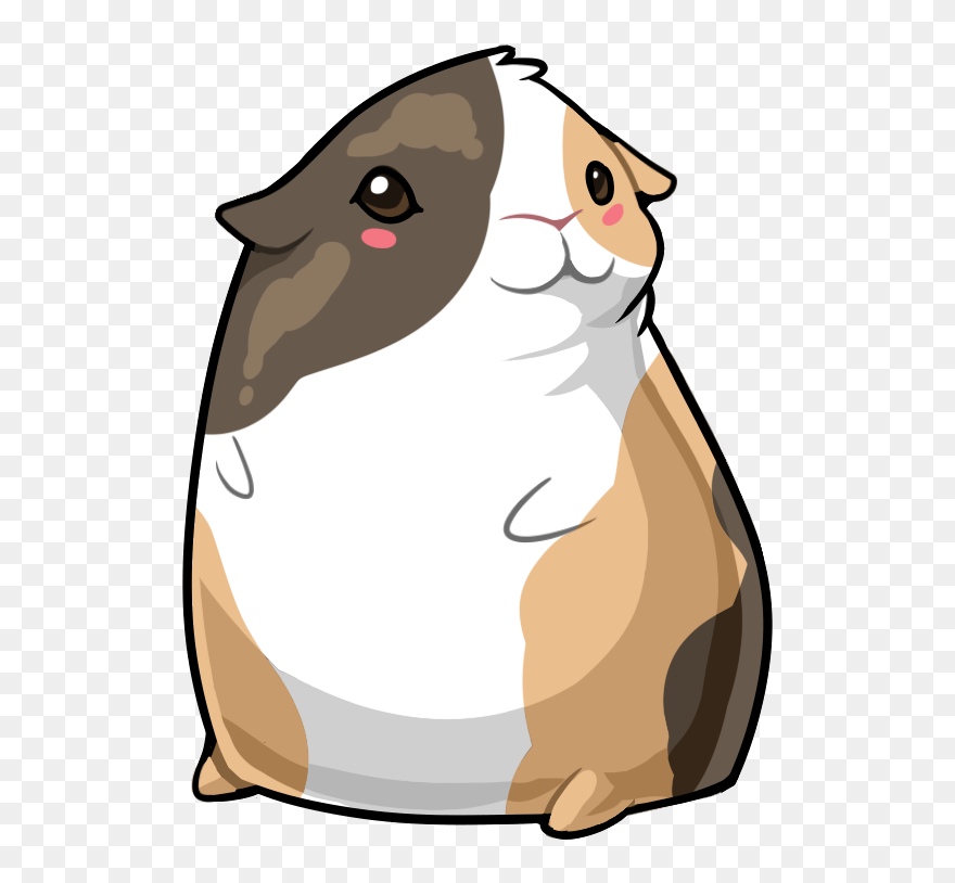 Transparent Guinea Pig Clipart - Cochon D Inde Kawaii - Png Download