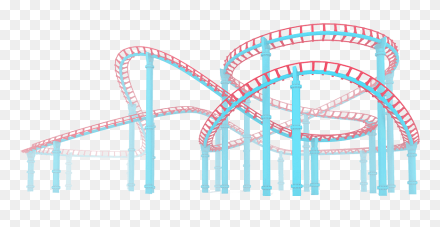 Transparent Rollercoaster Png - Transparent Background Roller Coaster Png Clipart