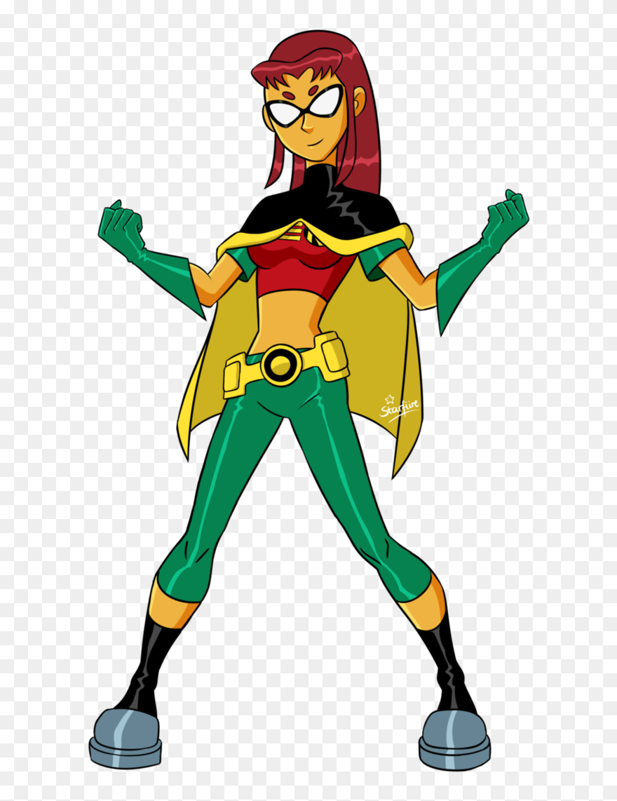 Teen Titans Go Robin And Starfire Head Swap Clipart