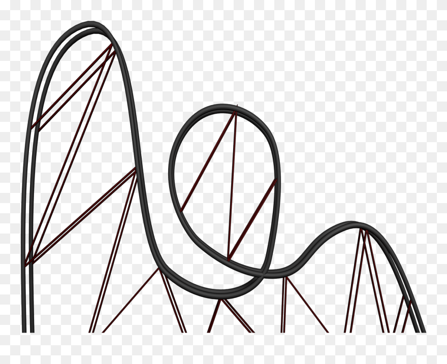 Index Of /mike/levels Mike/rollercoaster - Silhouette Roller Coaster Png Clipart