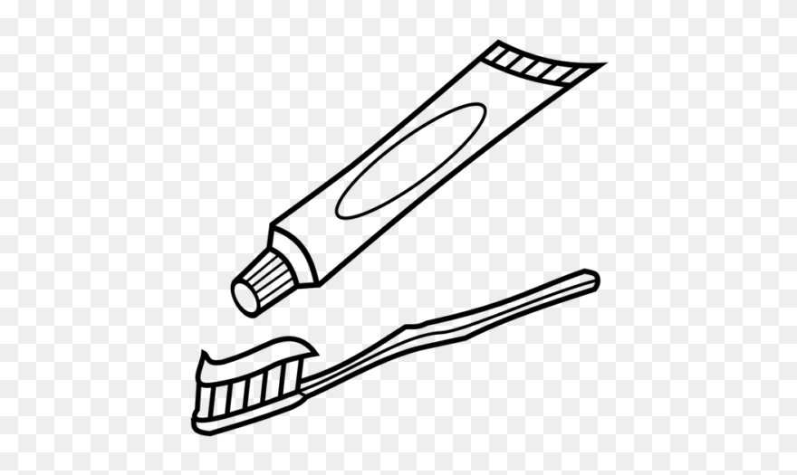 Toothbrush Drawing Png - Toothbrush And Toothpaste Drawing Clipart