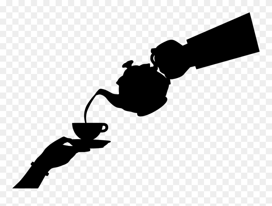 Pouring Tea Silhouette Clipart