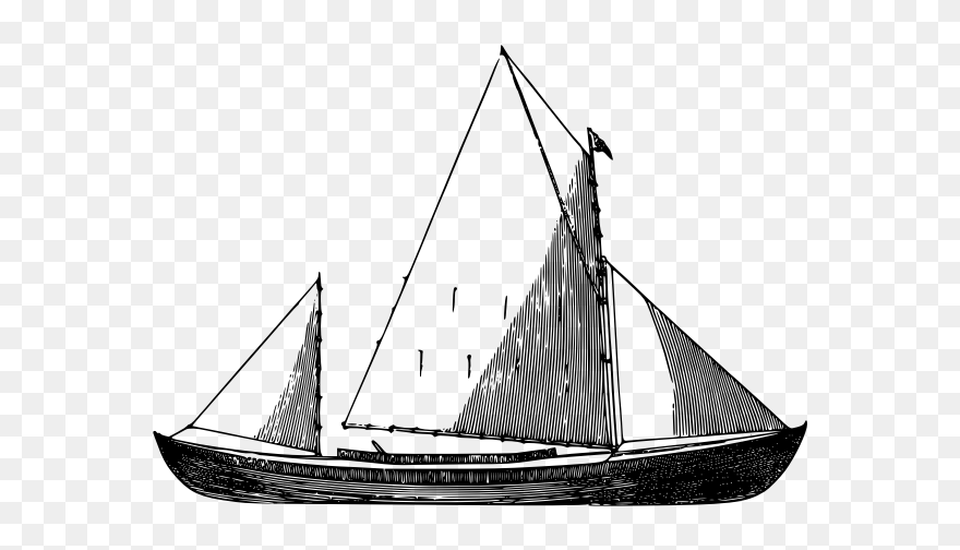 Boat Drawing - Sail Clipart