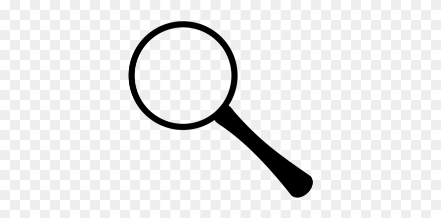 Tennis Racket,circle,line - Gambar Siluet Kaca Pembesar Clipart