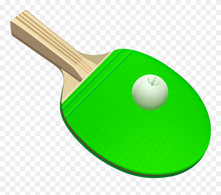 Ping Pong Racket And Ball Png Clip Art Image Transparent Png