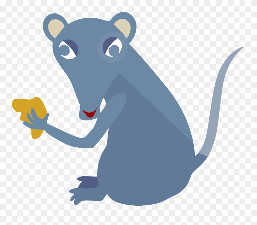 Rat Free To Use Clipart - หนู การ์ตูน ขยับ ได้ - Png Download