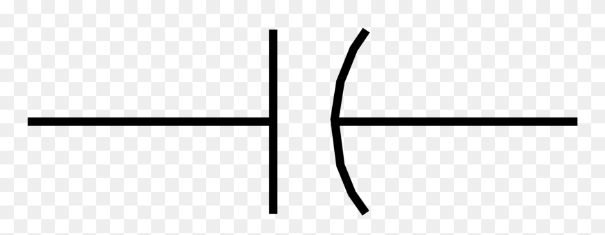 Ceramic Capacitor Schematic Symbol Clipart