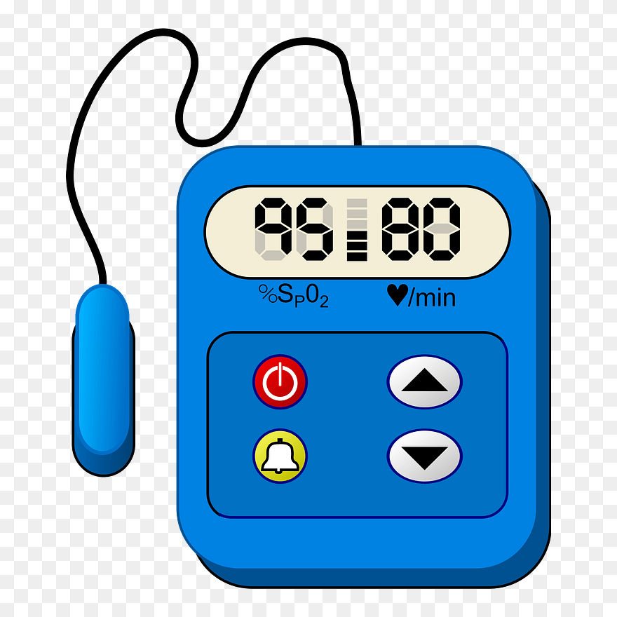 Pulse Oximeter Clipart - Heart Rate Monitor Clipart - Png Download