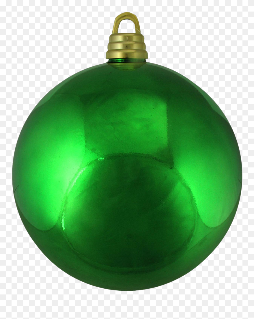 Single Green Christmas Ball Png Clipart - Single Christmas Ornaments Png Transparent Png