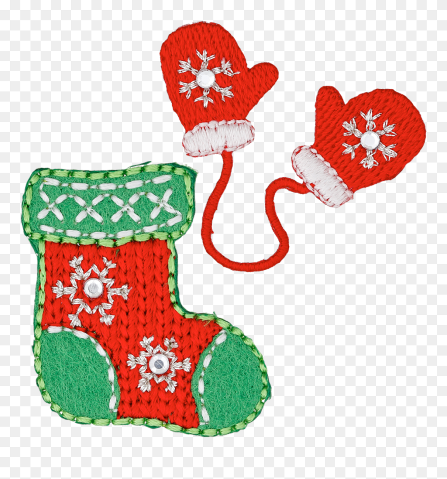 Motif Christmas Stocking Clipart