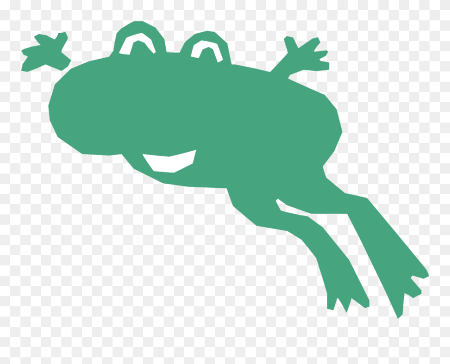 Silhouette,grass,leaf - Tree Frog Clipart