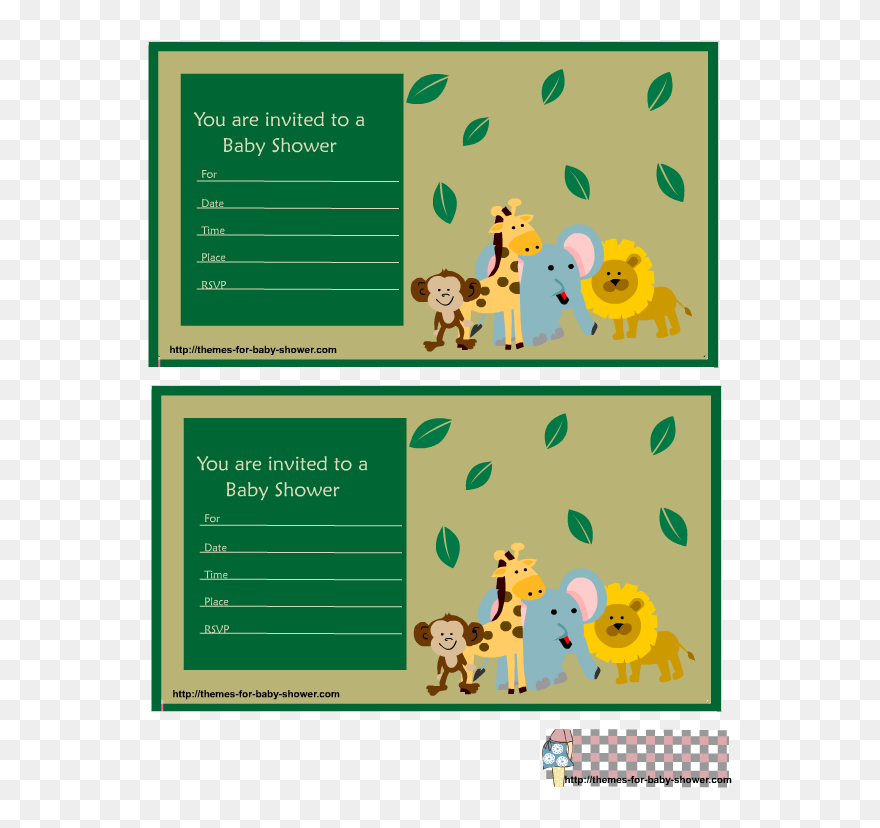 Invitaciones De Safari Para Editar E Imprimir Gratis Clipart