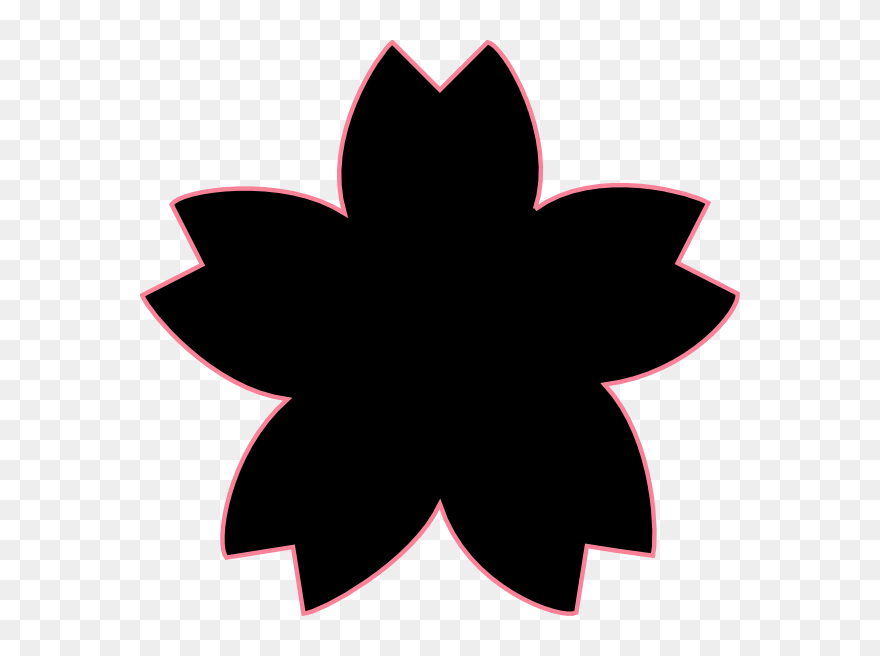 Simple Cherry Blossom Clipart - Png Download