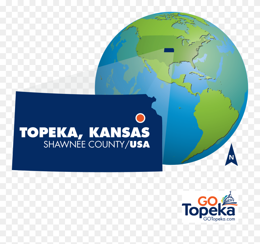 5 Gtep Globe-ks Map - Go Topeka Clipart
