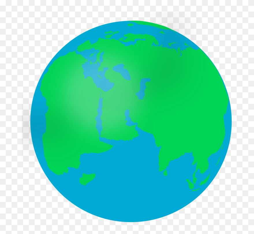 Sky,globe,aqua - Drawing Clipart Earth - Png Download