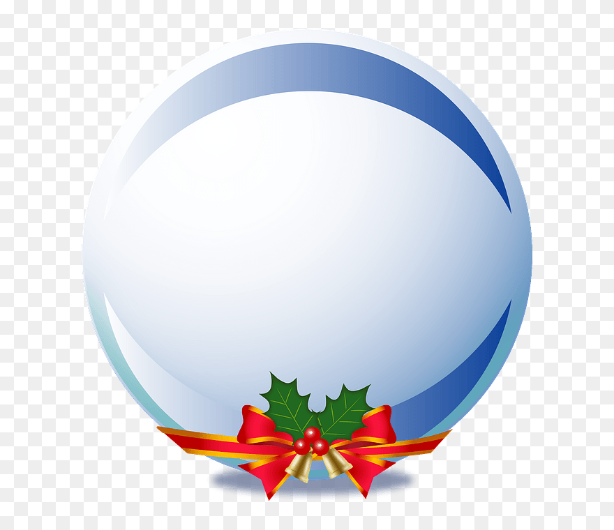 Christmas Snow Globe Clipart - Sphere - Png Download