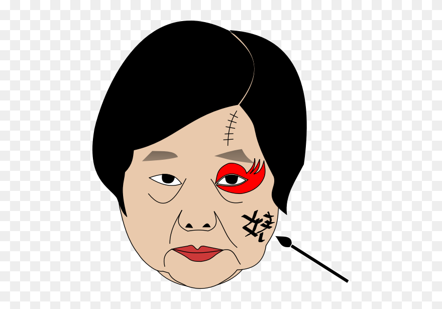Face Of Asian Women - Illustration Clipart