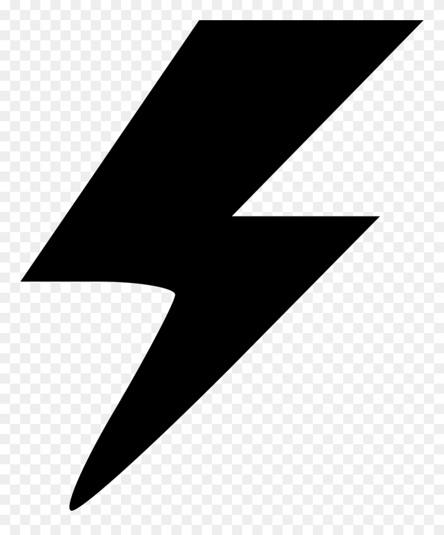 Lightning Svg Clipart Black - Lightning Clipart Png Black Transparent Png