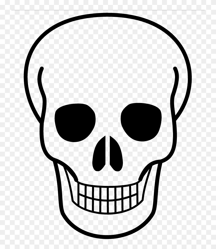 Skull Art Png - Skull Clipart Transparent Png