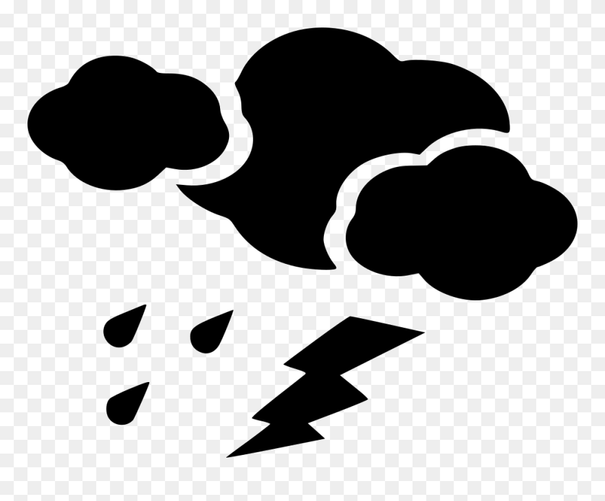 Cloud Rain Lightening Clipart