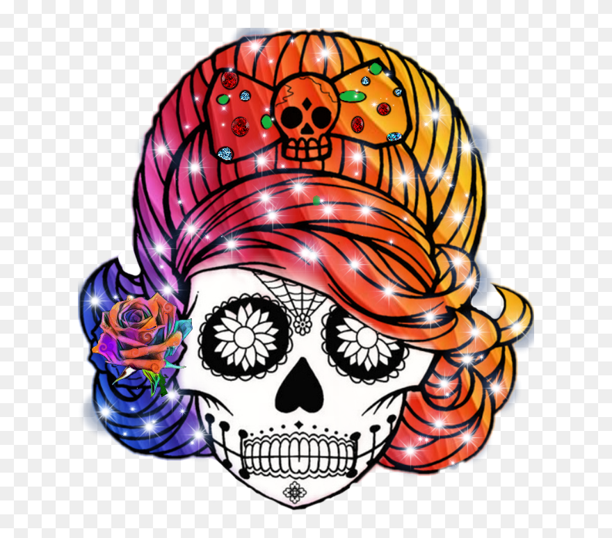 Sugar Skull - Calaveras Mexicanas Para Colorear Clipart