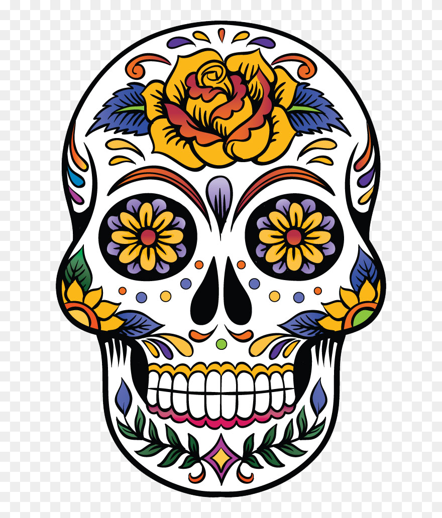 Sugar Skull Clipart - Png Download