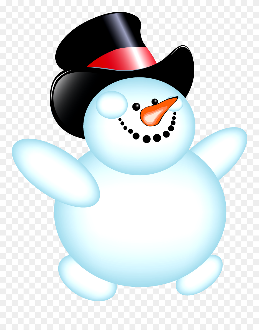 Clipart Black And White Library Amazing Making A Snowman - Transparent Background Cartoon Snowman - Png Download