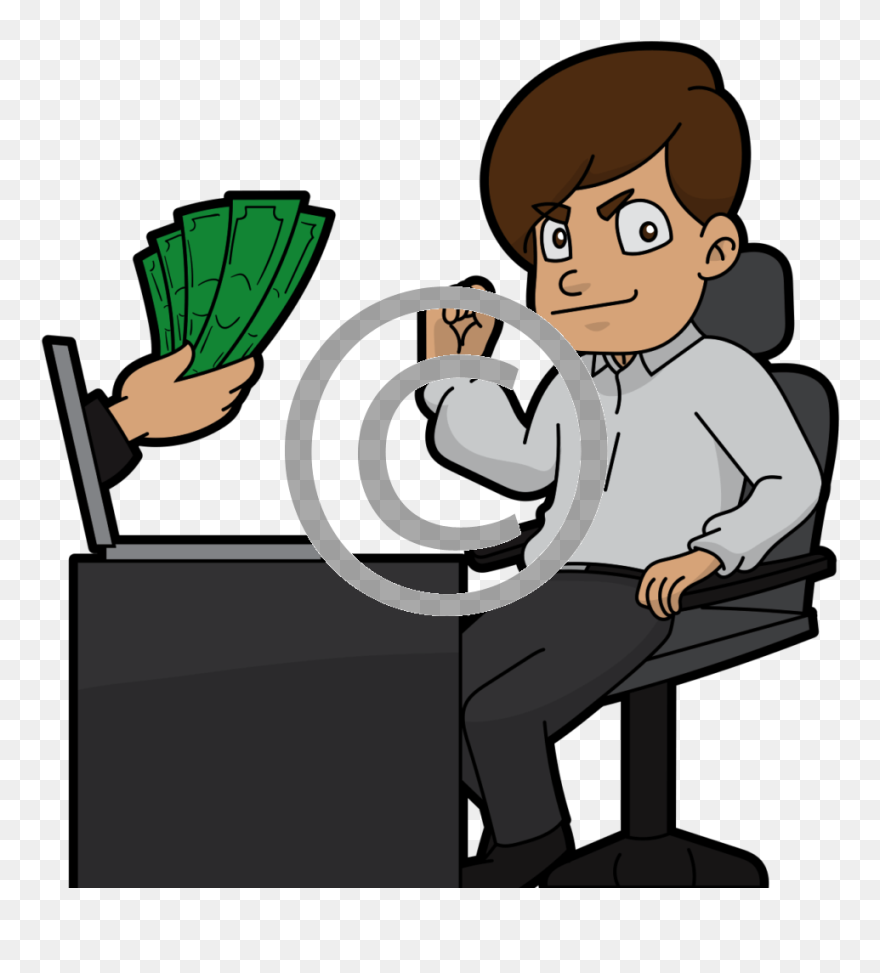 Making Money Cartoon Clipart