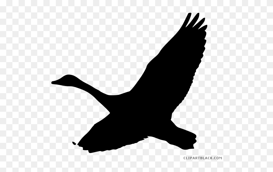 Clipartblack Com Animal Free - Goose Silhouette Clip Art - Png Download