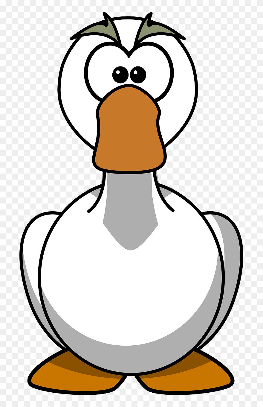 Cartoon Goose Clipart - Png Download