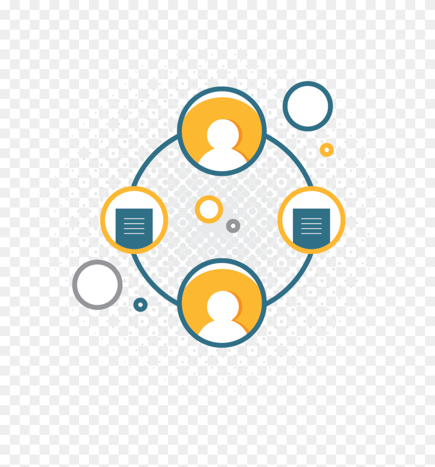 Company Flowchart Illustration - Circle Clipart