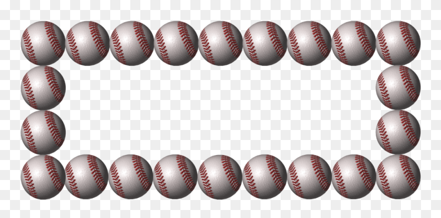 Baseball Border Clipart - Png Download