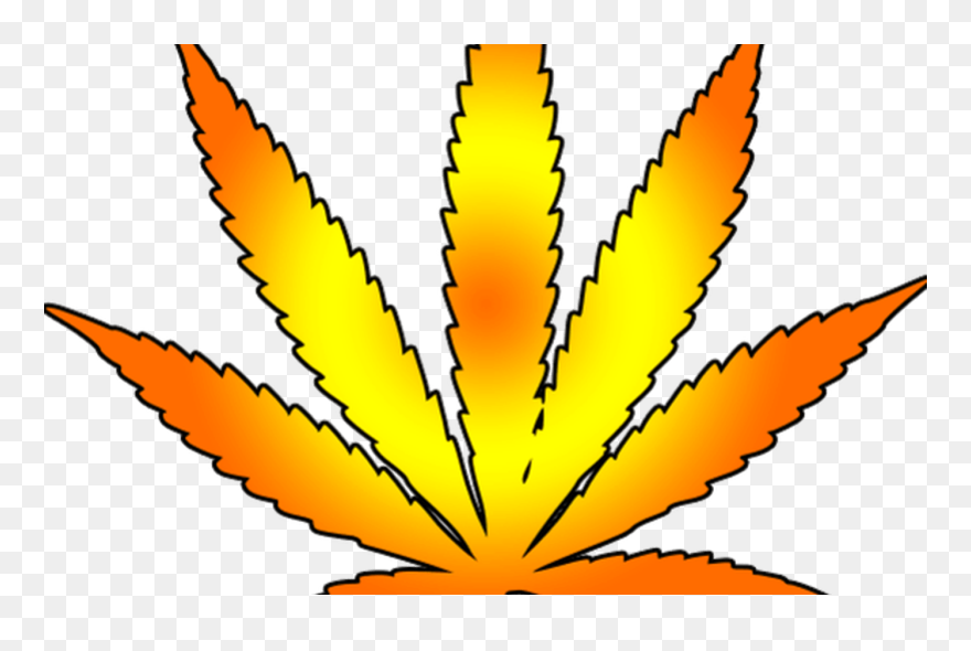 Cannabis Leaf Free Images At Clkercom Vector Clip Art - Marichłana Png Transparent Png