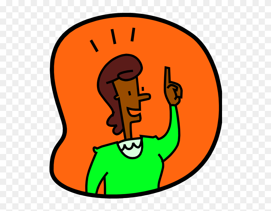 Thought Woman Child Clip Art - Transparent Thinking Clip Art - Png Download