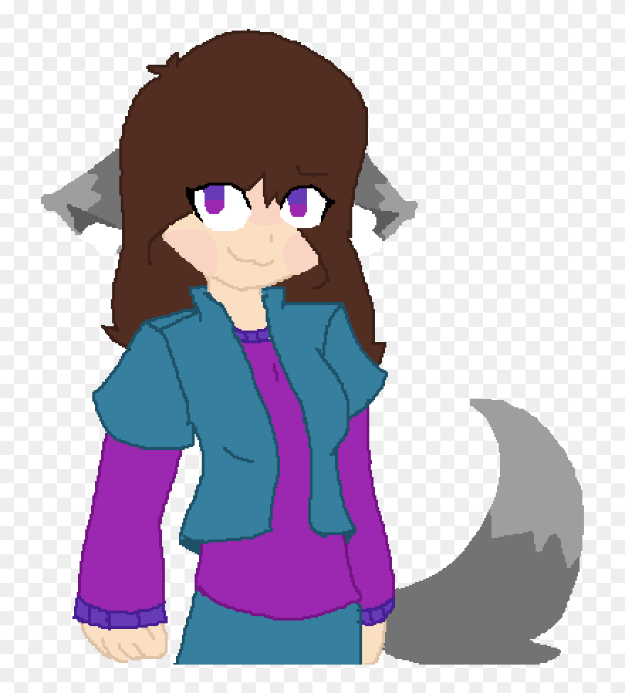 Request- Wolf Girl - Cartoon Clipart