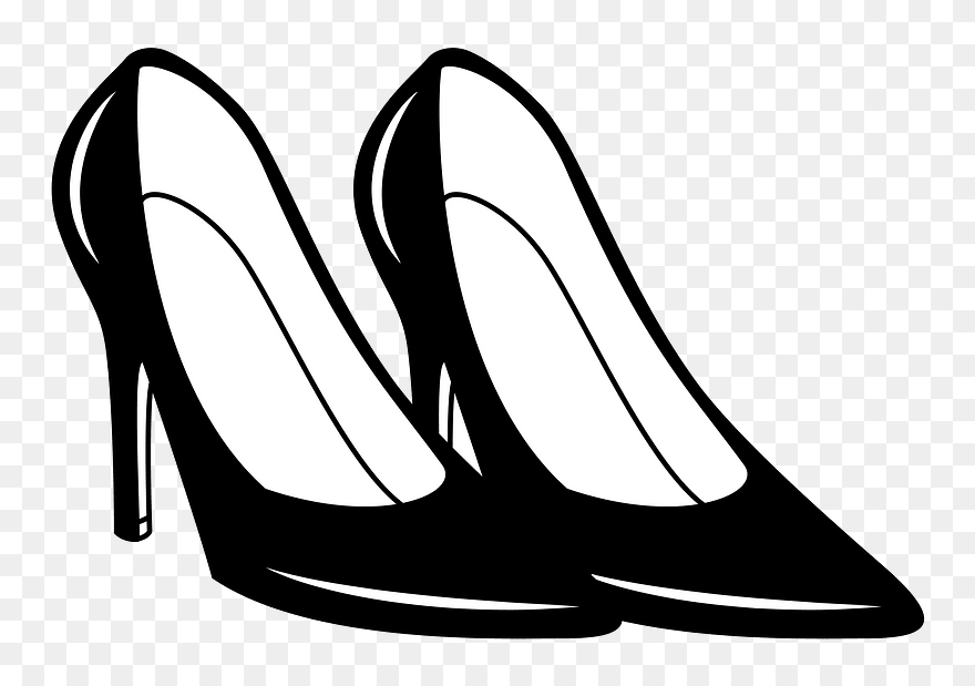 1520631972 Clipart - High Heels Clipart Black And White - Png Download