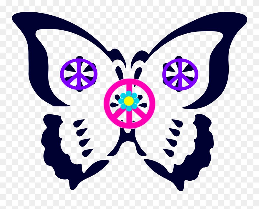 Butterfly Mandala Free Svg Clipart