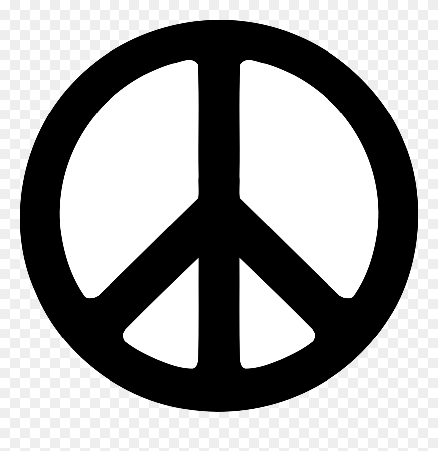 Hippie Logo Gallery - Peace Sign Png Clipart