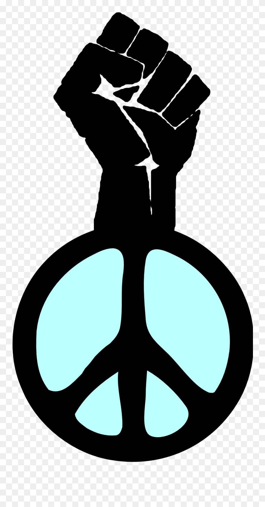 Fist Occupy Wall Street Fight The Power Peace Groovy - Nat Turner's Rebellion Symbol Clipart