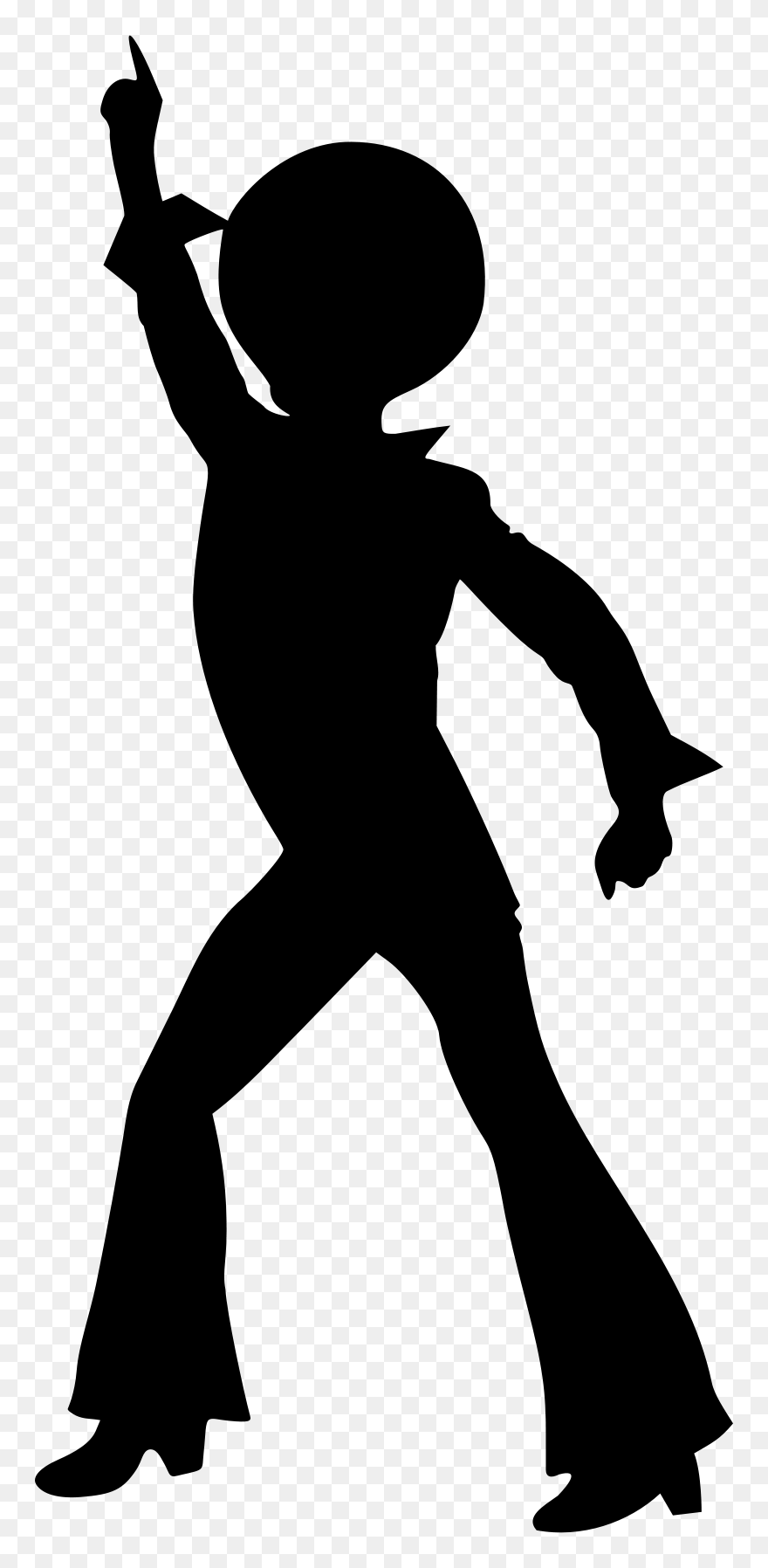 Disco Dancer Silhouette Clipart