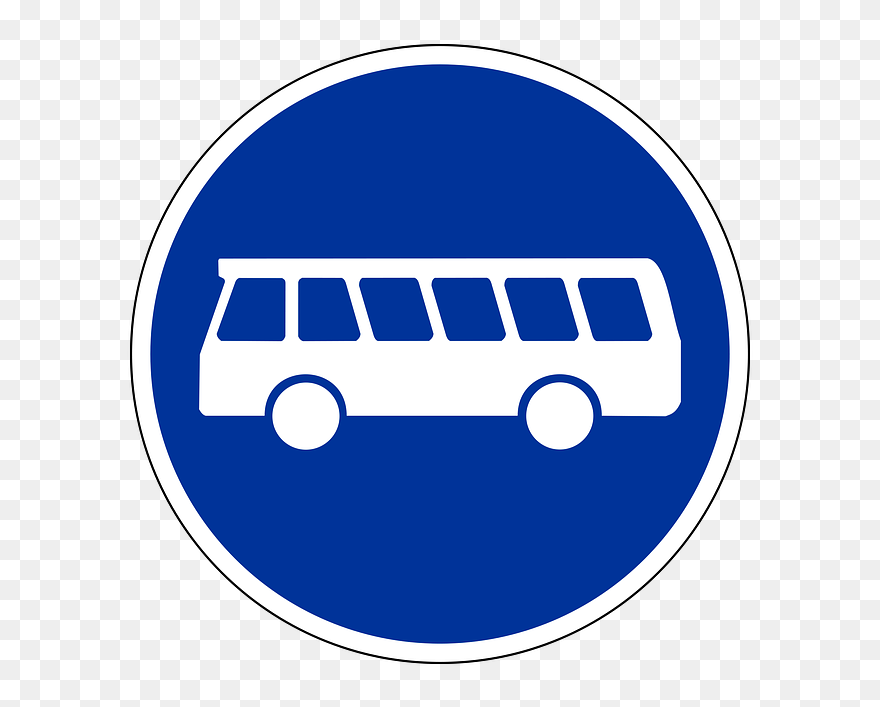 Traffic Sign, Road Sign, Shield, Traffic, Road - Bus Lane Sign Germany Clipart