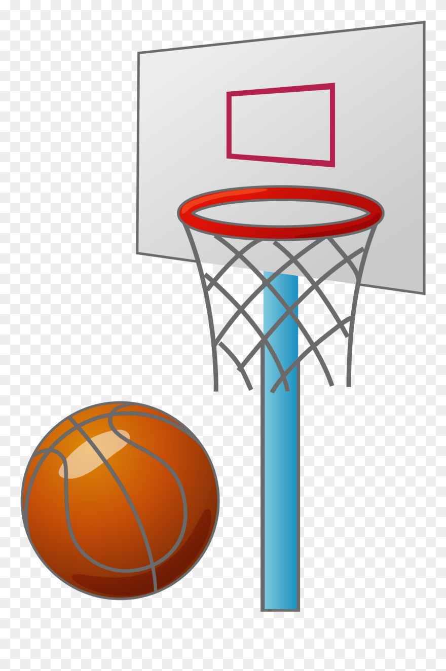 Cartoon Basketball Backboard Basketball Court - Cartoon Basketball Court Png Clipart