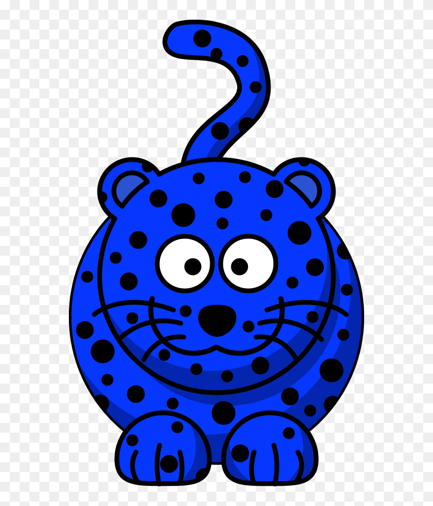 Clipart Face Leopard - Black White Leopard Clipart - Png Download