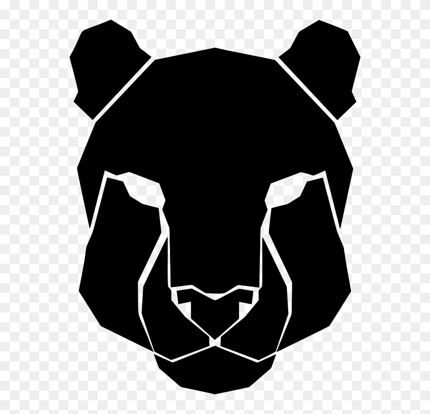 Cheetah Head Silhouette By Vetherie - Black Panther Silhouette Head Clipart